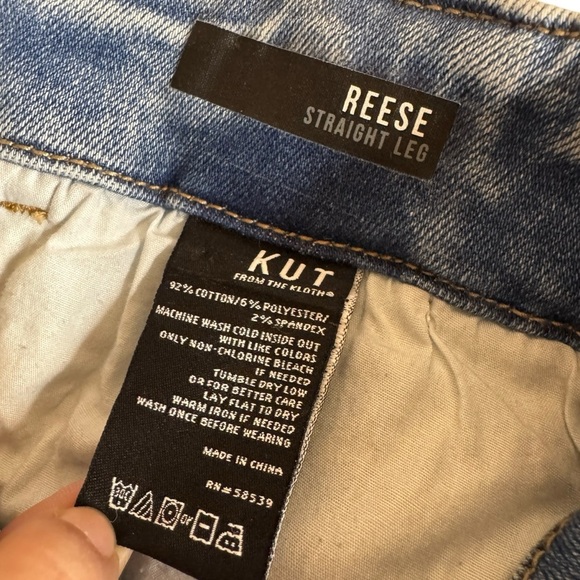 Kut from the Kloth Reese Straight leg zipper hem cropped jeans 4 L - Picture 10 of 15